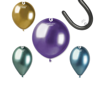 shiny color balloons - Casa Fiesta Events